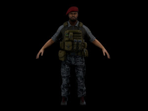 mercenary Model 3D