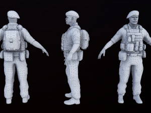 mercenary Model 3D