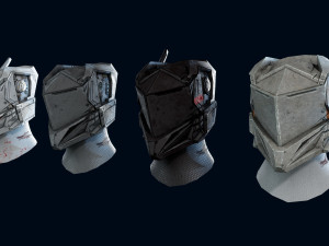 sci-fi helmet Modelo 3D