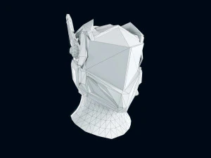 capacete de fic&ccedil;&atilde;o cient&iacute;fica Modelo 3D