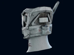 capacete de fic&ccedil;&atilde;o cient&iacute;fica Modelo 3D