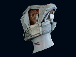 capacete de fic&ccedil;&atilde;o cient&iacute;fica Modelo 3D