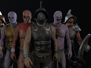 crypt fiend - modular character 3Dモデル