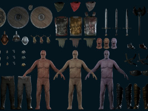 crypt fiend - modular character 3Dモデル