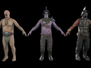 crypt fiend - modular character 3Dモデル