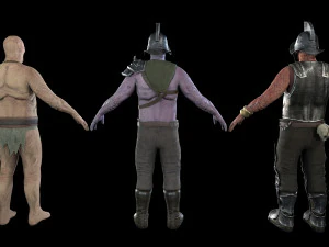 crypt fiend - modular character 3D Model