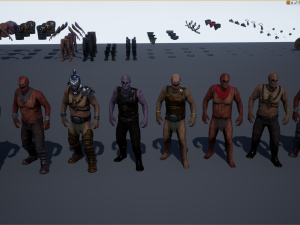 crypt fiend - modular character 3Dモデル