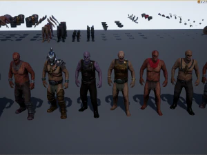 crypt fiend - modular character 3D Model