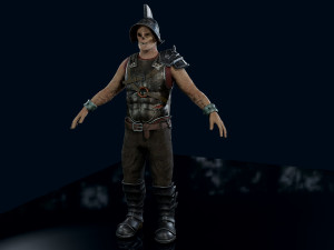crypt fiend - modular character 3Dモデル
