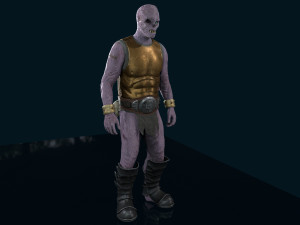 crypt fiend - modular character 3Dモデル