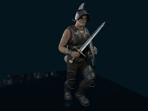 crypt fiend - modular character 3Dモデル