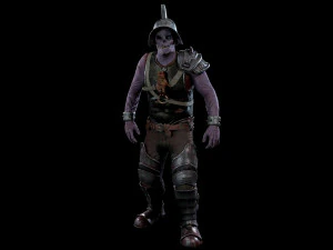 damned swordsman 3D Model