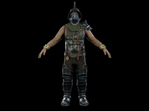 damned swordsman 3D Model