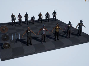 damned swordsman 3D Model