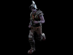 damned swordsman 3D Model