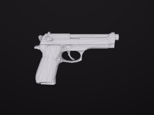 beretta m9 Modelo 3D