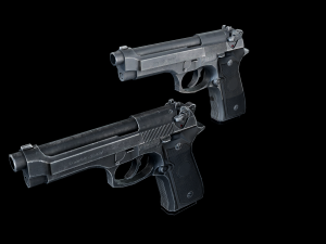 beretta m9 Modelo 3D