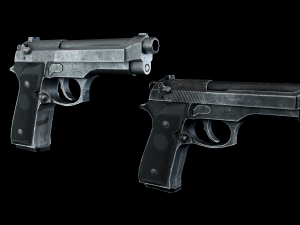 beretta m9 Modelo 3D