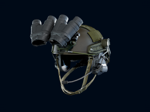 Military helmet with night vision goggles 3D Модель