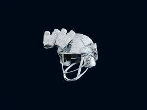 Military helmet with night vision goggles 3D Model
