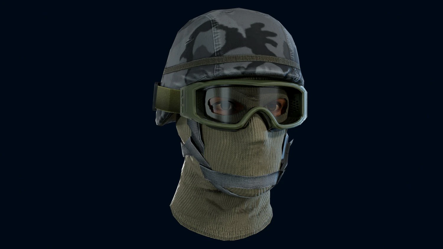 military head 3D Model .c4d .max .obj .3ds .fbx .stl .blend 