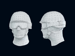 military head 3D 模型