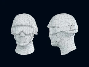 military head 3D Model