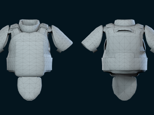 heavy armor vest Modèle 3D