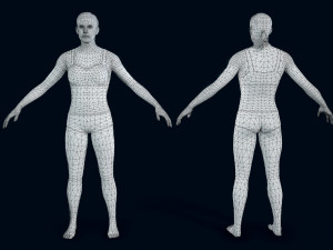 female basemesh 3D Модель