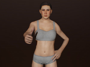 female basemesh 3D Модель