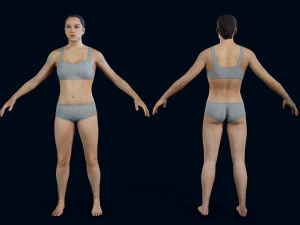 maglia di base femminile 2 Modello 3D