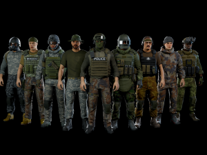modular military character 2 3Dモデル