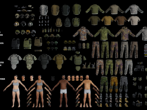 modular military character 2 3D Модель