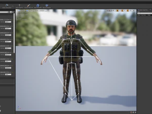 personagem militar modular 2 Modelo 3D