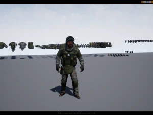 personagem militar modular 2 Modelo 3D