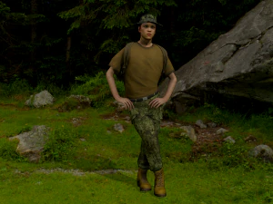 personagem militar modular 2 Modelo 3D