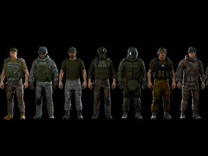 modular military character 2 3D Модель