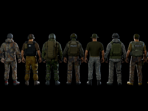 modular military character 2 3D Модель