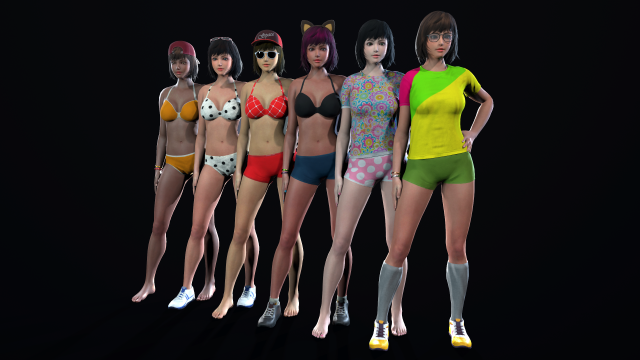summer teen 3D Model .c4d .max .obj .3ds .fbx .stl .blend 