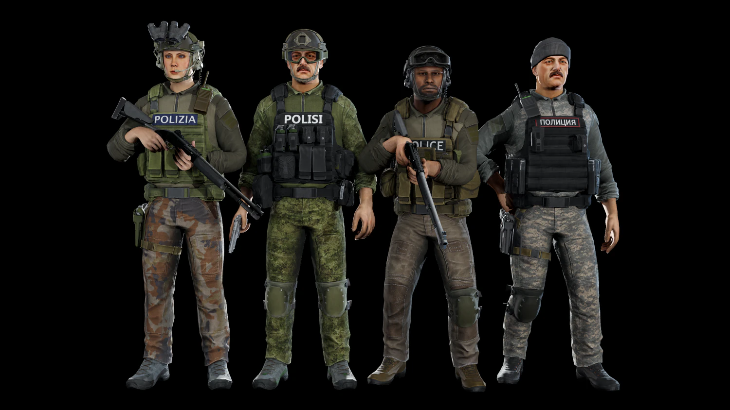 法執行機関 3Dモデル .c4d .max .obj .3ds .fbx .stl .blend 