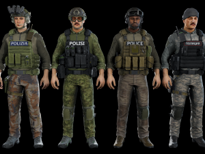 law enforcement 3D Model