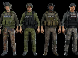 法執行機関 3Dモデル