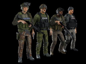 law enforcement 3D Model