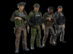 法執行機関 3Dモデル