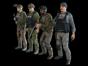 law enforcement 3D Model