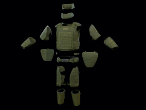 assault heavy armor vest 3Dモデル