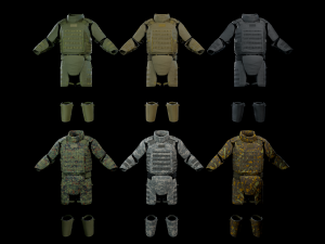 assault heavy armor vest 3Dモデル