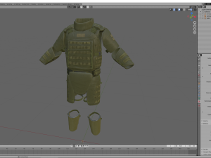 assault heavy armor vest 3Dモデル