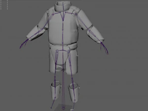 menyerang rompi baju besi berat Model 3D