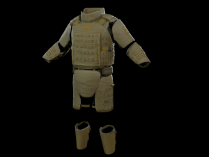 assault heavy armor vest 3Dモデル